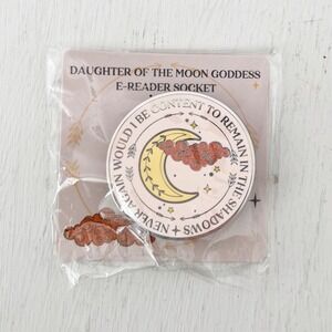The Bookish Box Daughter of the Moon Goddess E-Reader Socket Pink Celestial Grip